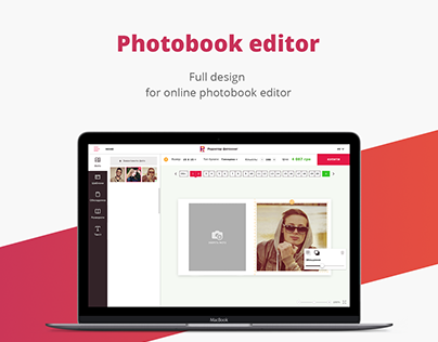Online photobook editor / UI/UX / Web Design