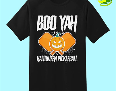 Boo Yah Halloween Pickleball Shirt