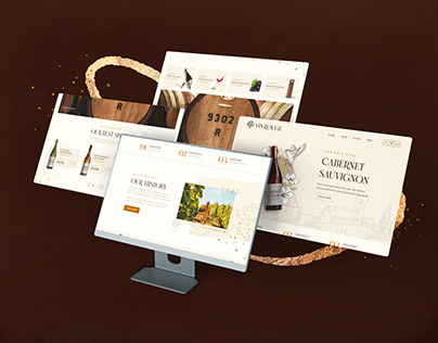 VINROUGE - Wine - Website Landing Page
