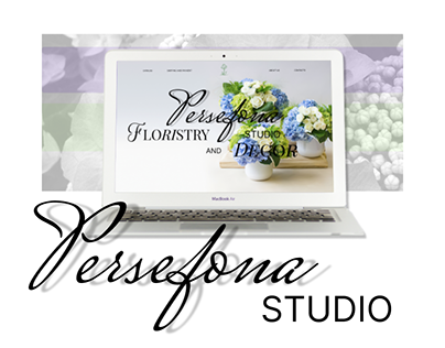 Floristry studio and decor landing page