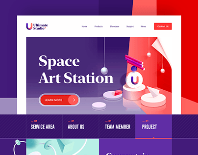Ultimate Studio website design