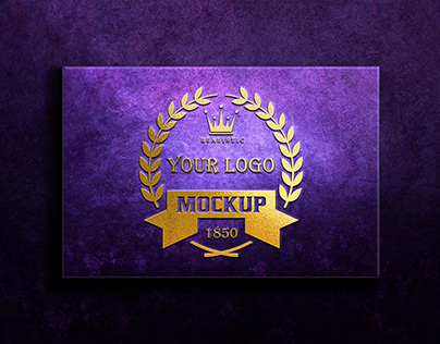 Golden Logo Mockup