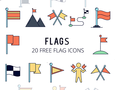 Flags Vector Free Icons Set