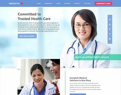 "medicus" a hospital website