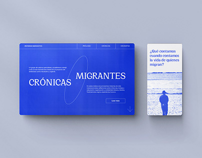 Project thumbnail - Crónicas Migrantes - Diseño Web / UI