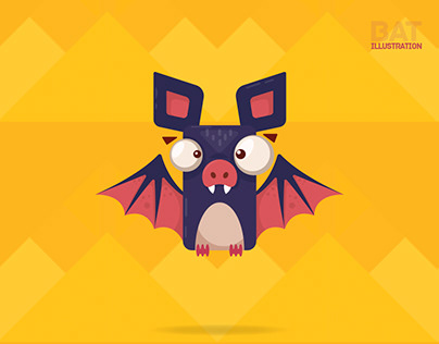 Bat Character Illustration