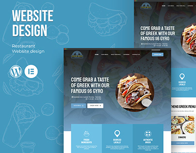 Greek Restaurant Website Design