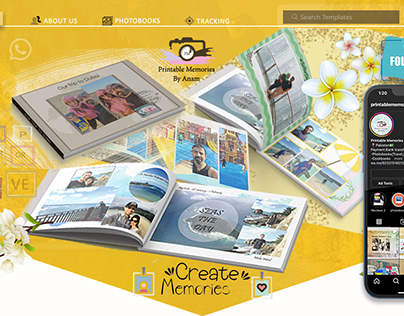 Different styles of Photobook web template