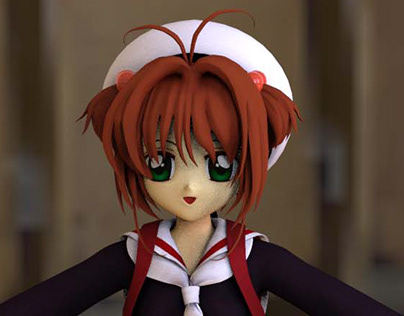 3D Cardcaptor Sakura in Uniform