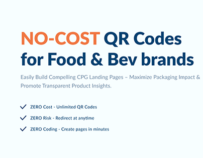 NO-COST QR Codes for Food & Bev brands