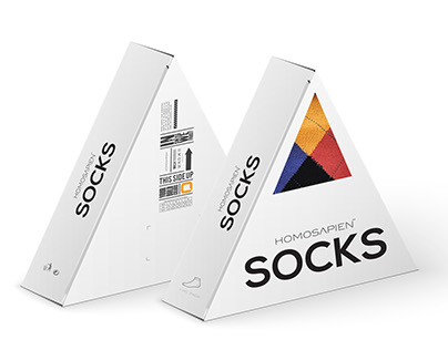 Concept Socks packaging Design for Homosapien