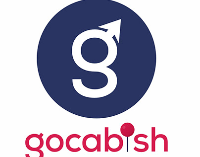 Gocabish Logo and Website Layout