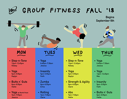Group Fitness Fall 2018 Schedule