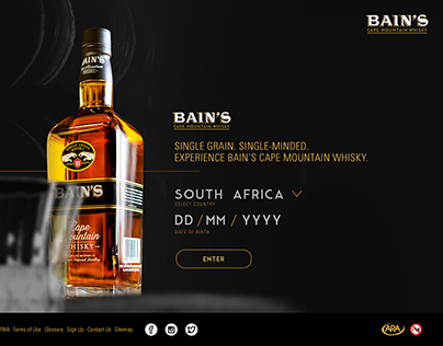 Bain's Cape Mountain Whisky Website