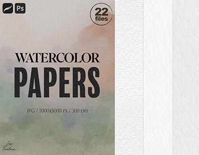 Watercolor Digital Papers