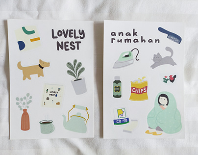 Lovely Nest Book stickers