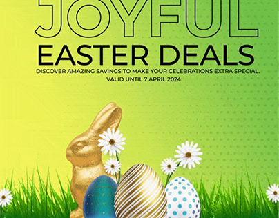Joyful Easter Deals Web Banner Gif