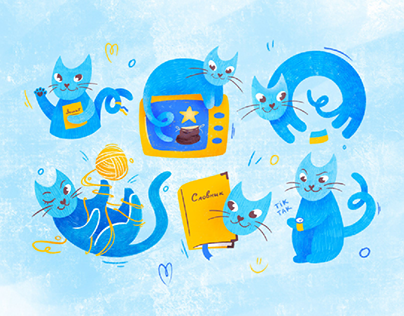 mascot illustrations for the application 😺
