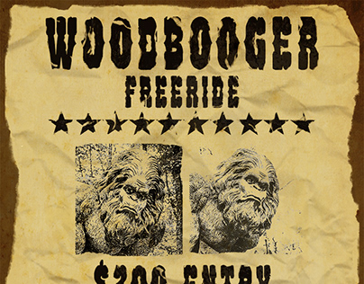 Woodbooger Freeride Event Poster