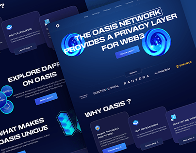 Web3 Oasis Network Landing Page redesign