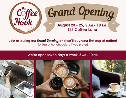 Landing Page - The Coffee Nook