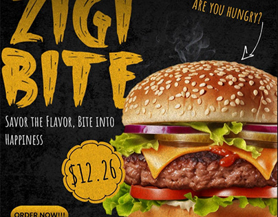 Burger type poster