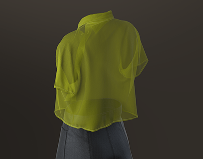Designing Sheer Chiffon Shirt in Clo3D