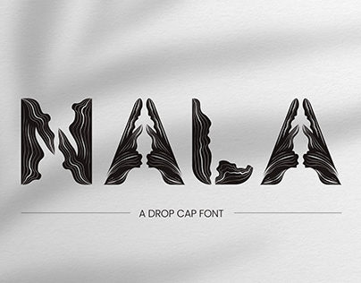 NALA - Drop cap font