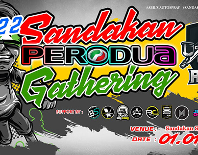 Typography for Sandakan Perodua Gathering