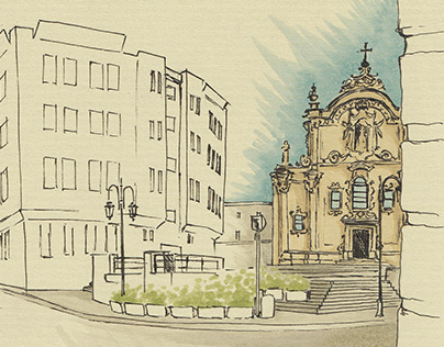 Architecture Sketchbook - Admiring churches