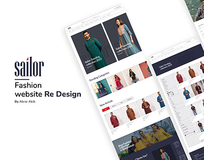 Sailor Fashion Brand website redesign (Bangladesh)