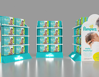 Pampers stand