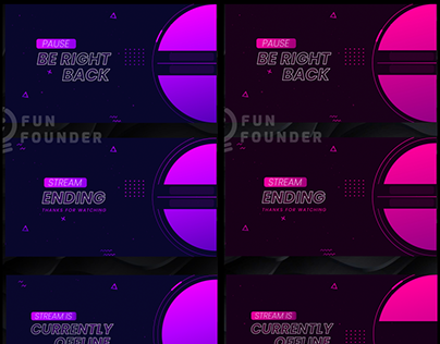 Purple & Pink Animated Stream Overlay Pack