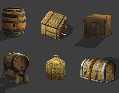 Game Props - Wooden Materials