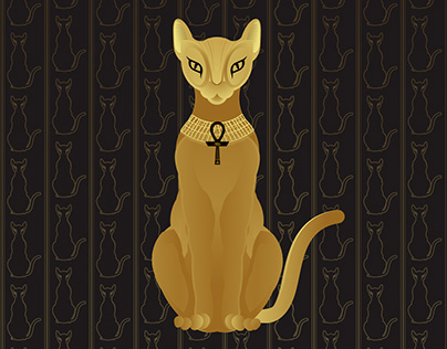 Pharaoh Cat Egyptian god