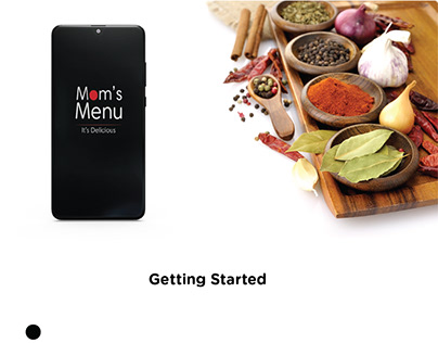 Mom's Menu catering app design