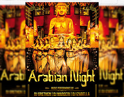 Arabian Night - Premium Flyer Template + Facebook Cover