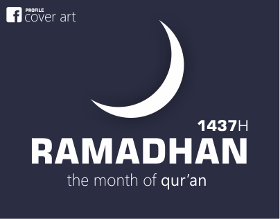Ramadhan 1437H FB Profile Cover Art