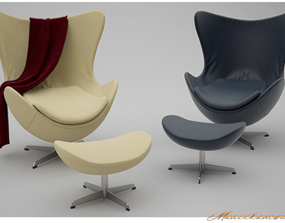Egg Chair & Footstool