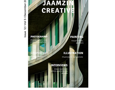 The December 2020 issue of JaamZIN Creative magazine