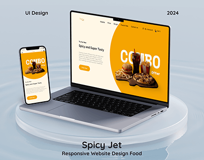 Spicy jet Responsive Website - Online food order