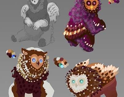 Creature mash - Owl/Bear