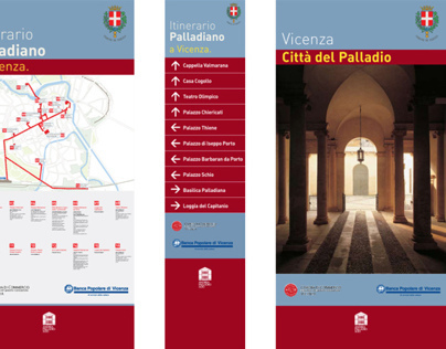 Wayfind proposal for the Palladian itinerary in Vicenza