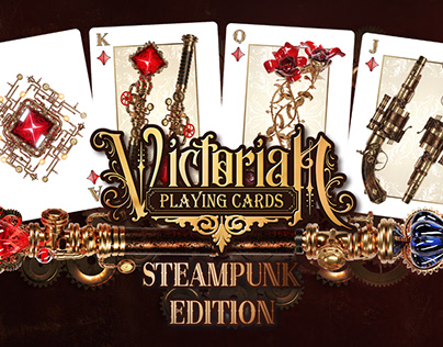 Victorian playing cards - Steampunk edition