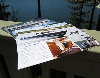 Cutwater Boats Features & Specifications Sheets