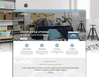 ViscoFlex Mattress Online Shop UI Design & FrontEnd