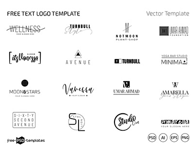 Free Text Logo Template