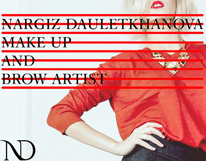Branding for Nargiz Dauletkhanova Makeup Artist
