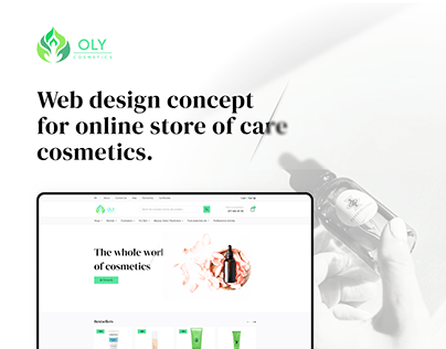 OLY Cosmetics e-Commerce website