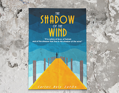 A poster design for the book The Shadow of The Wind